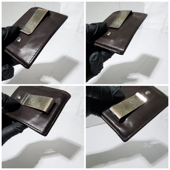 Authentic Gucci Microguccissima Pattern Leather Card Holder Brown - Picture 7 of 14